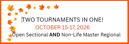 October Sectional and NLM Regional